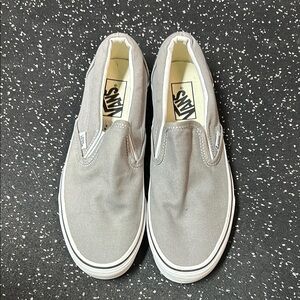 Vans Gray Slip-On Sneakers